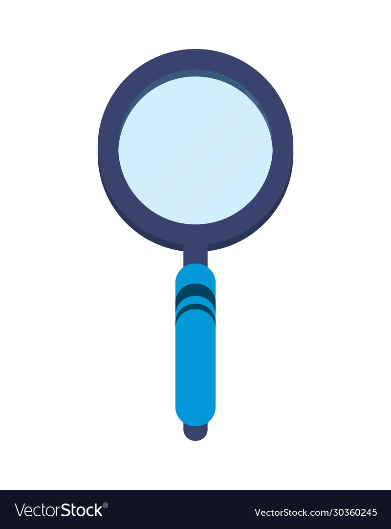 Magnifying glass search isolated icon Royalty Free Vector