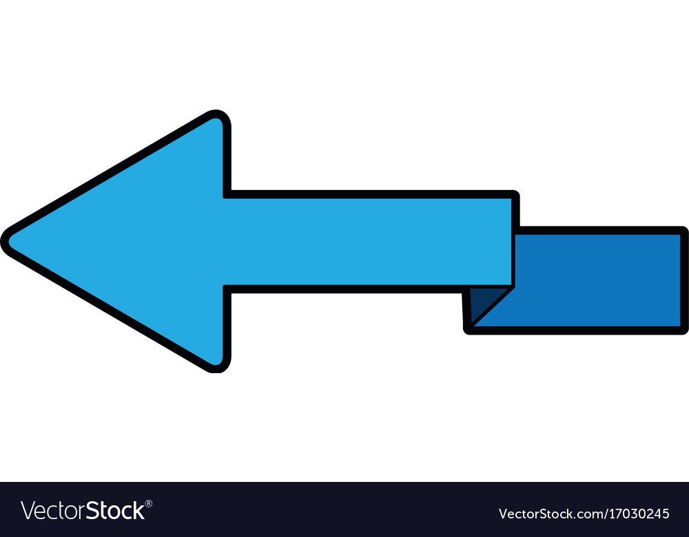 Outline arrow direction zig zag design Royalty Free Vector