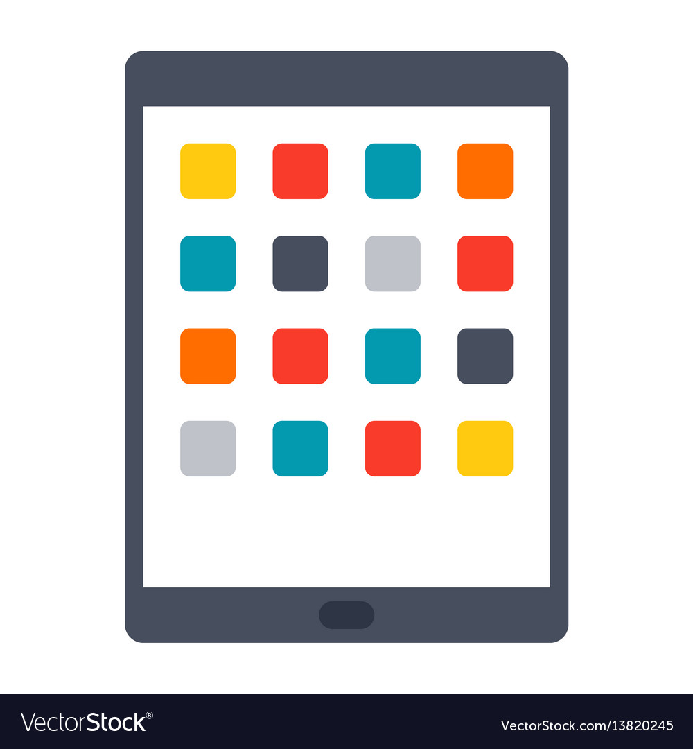 Tablet computer icon Royalty Free Vector Image