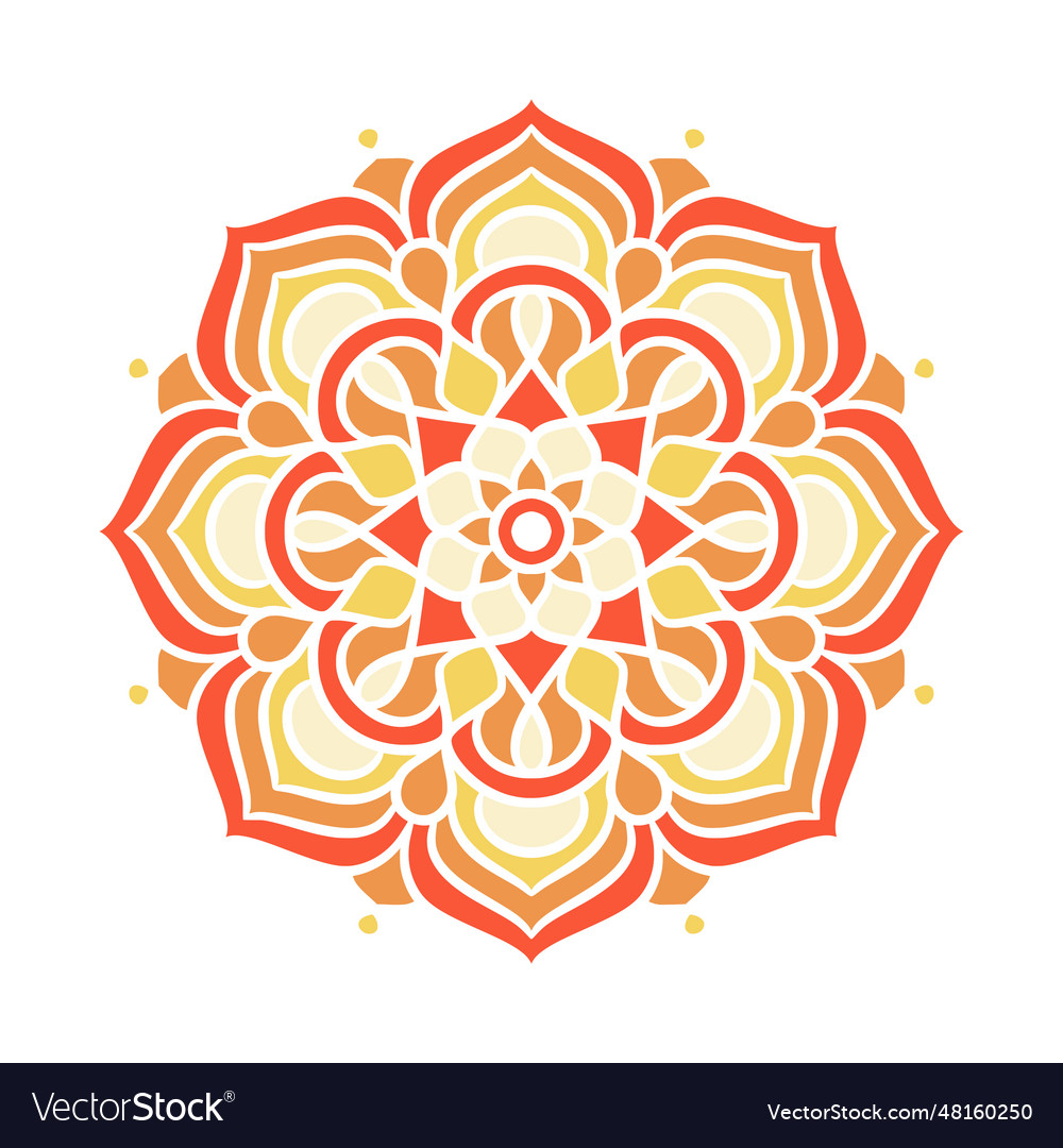 Ethnic mandala round ornament pattern Royalty Free Vector