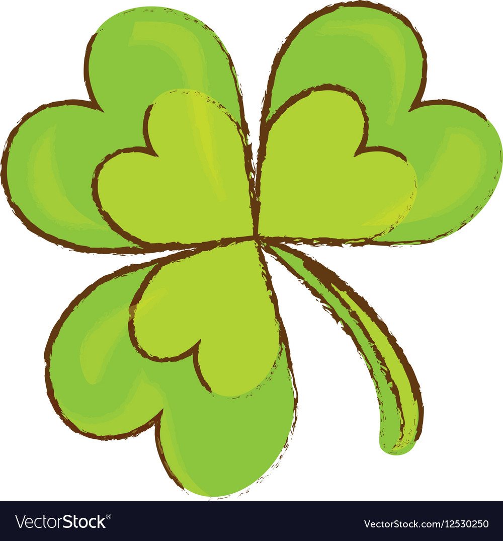 Green clover icon Royalty Free Vector Image - VectorStock