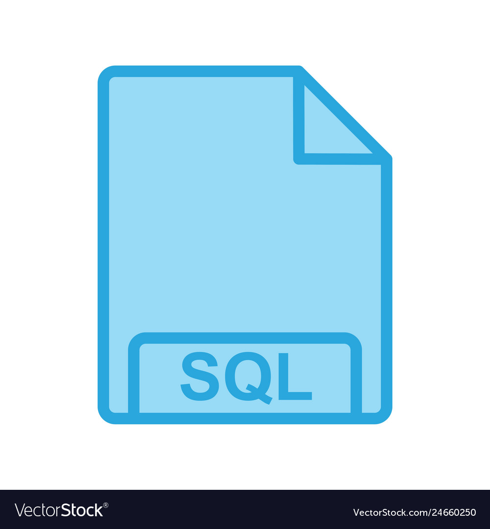 Sql icon Royalty Free Vector Image - VectorStock