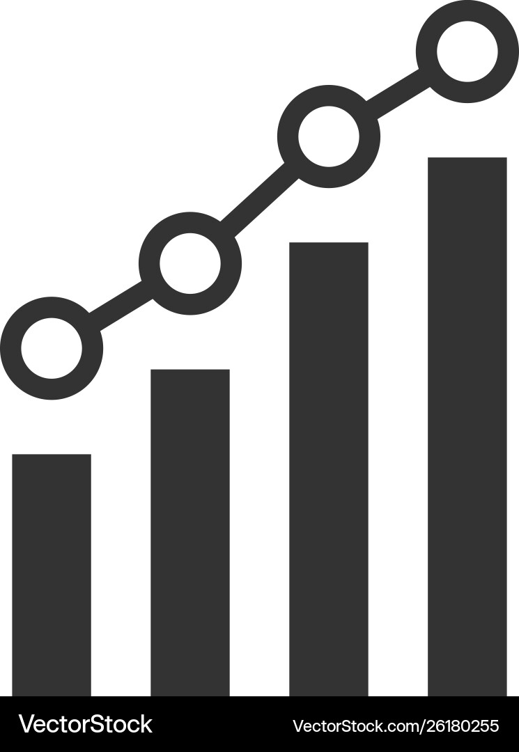 Analytics icon design template isolated Royalty Free Vector