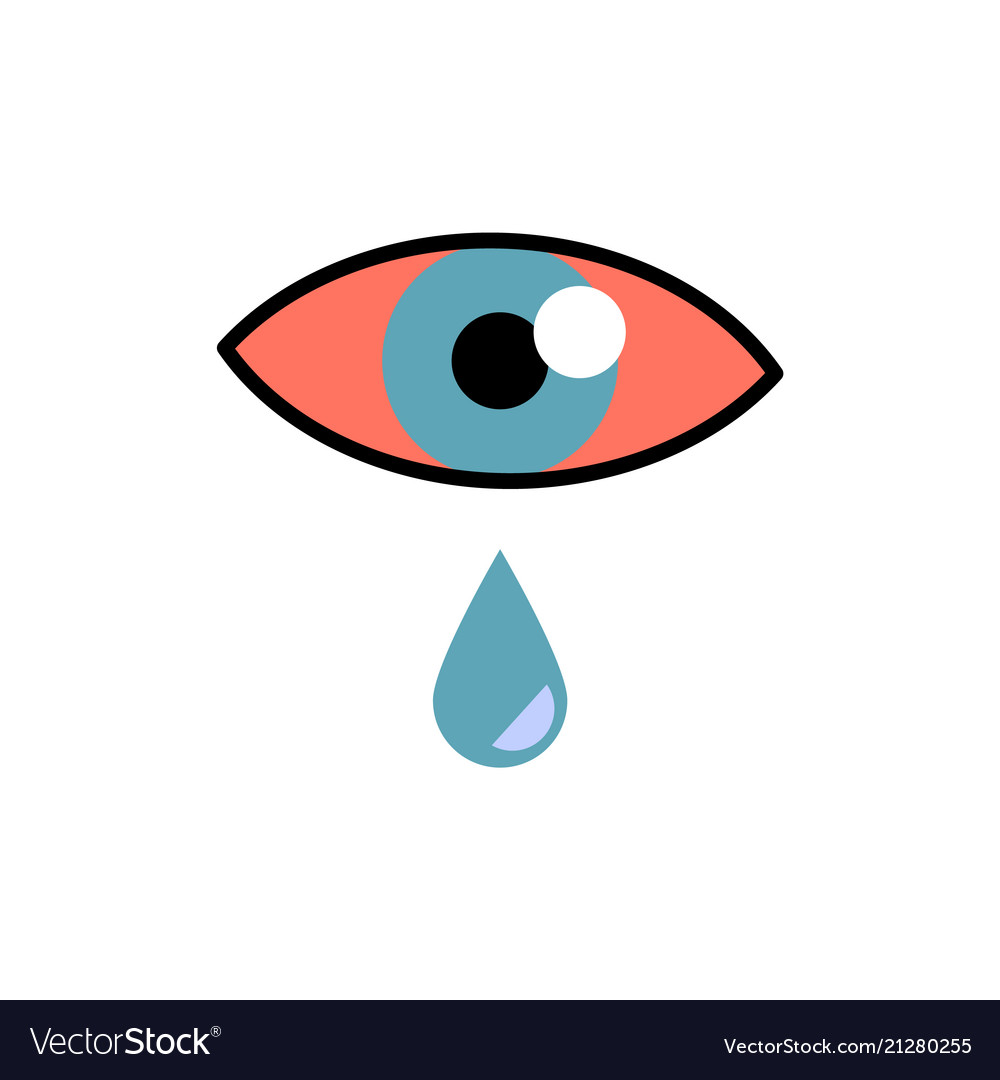 Conjunctivitis Concept With Red Eye Royalty Free Vector