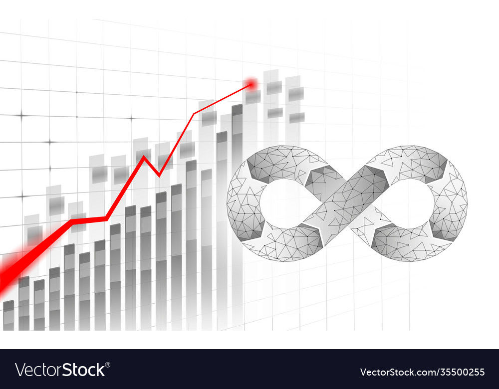 Devops software development operations infinity Vector Image