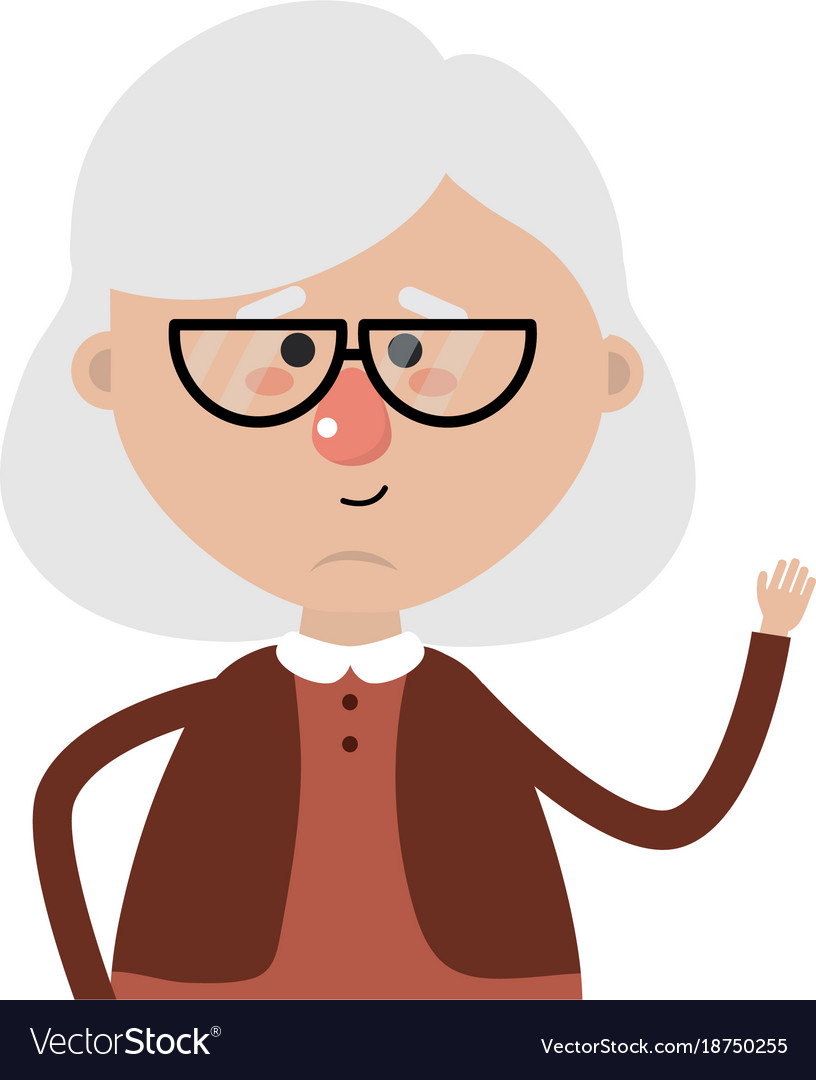 Grandmother cartoon design Royalty Free Vector Image Grandmother cartoon design Royalty Free Vector Image