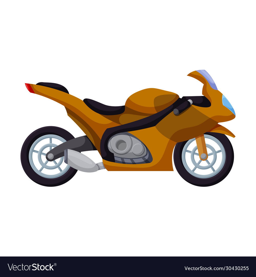 Motorcycle iconcartoon icon Royalty Free Vector Image