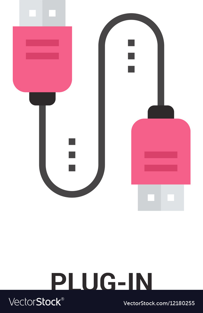 Plug in icon Royalty Free Vector Image - VectorStock