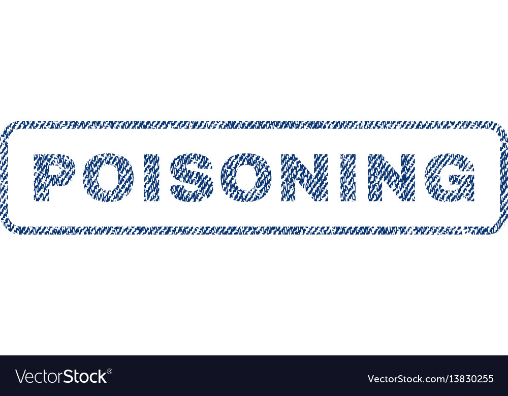 Poisoning textile stamp Royalty Free Vector Image