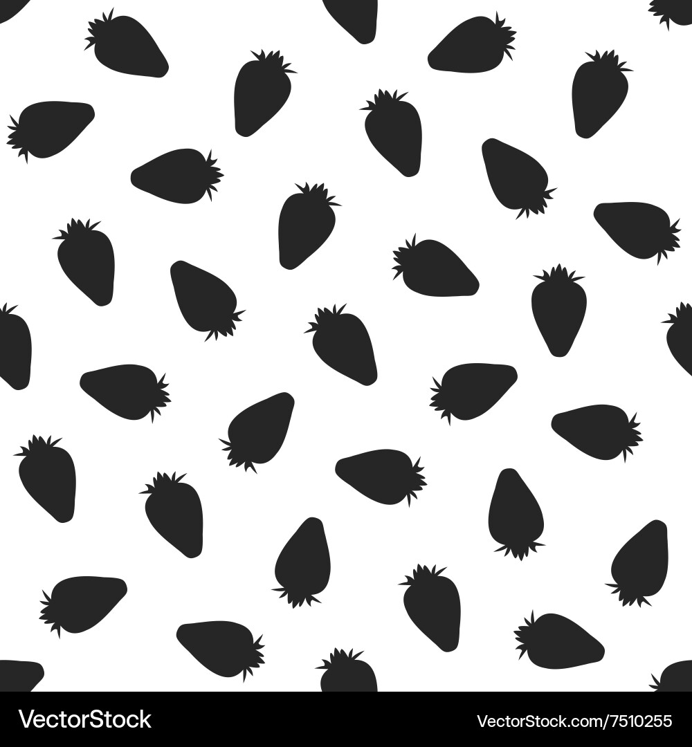 Seamless pattern with strawberries Royalty Free Vector Image