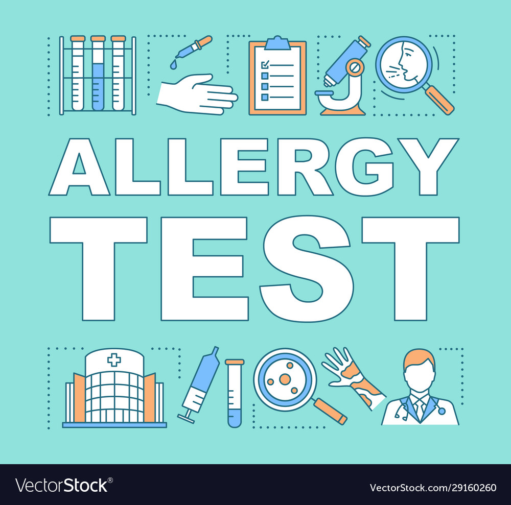 allergy-test-word-concepts-banner-allergic-vector-image