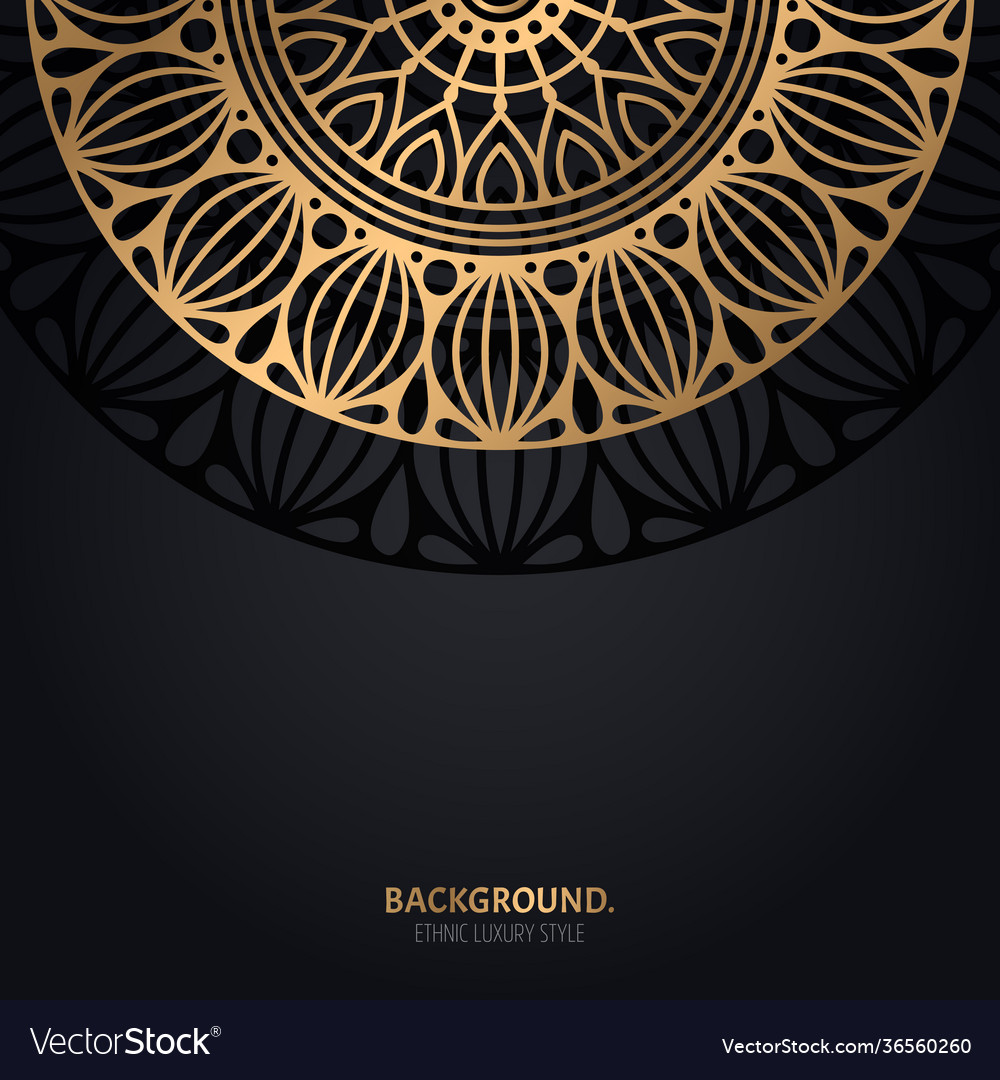 Luxury islamic background with mandala Royalty Free Vector