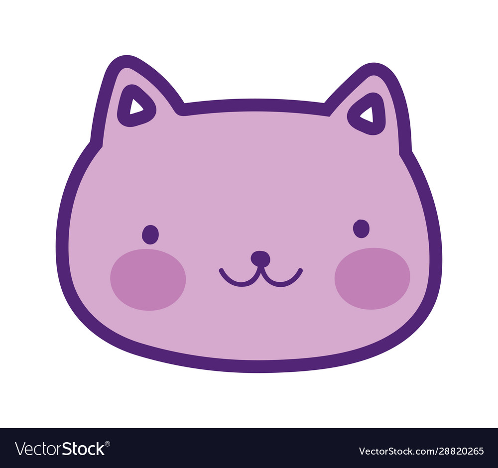 cute cat clipart face excited