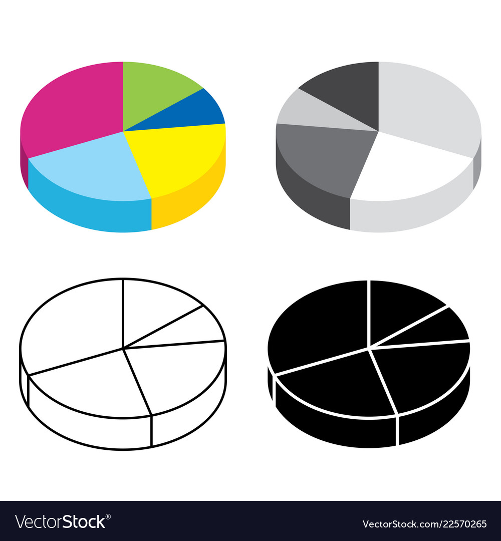 Pie chart Royalty Free Vector Image - VectorStock