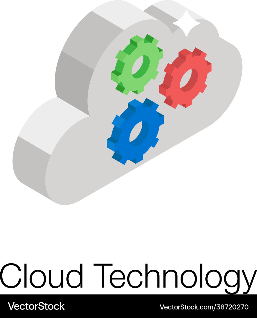 Cloud technology Royalty Free Vector Image - VectorStock