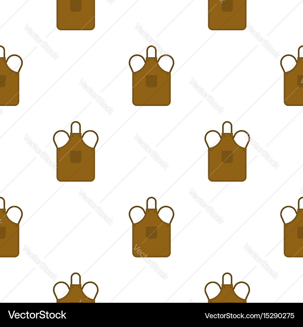 Blacksmiths apron pattern flat Royalty Free Vector Image