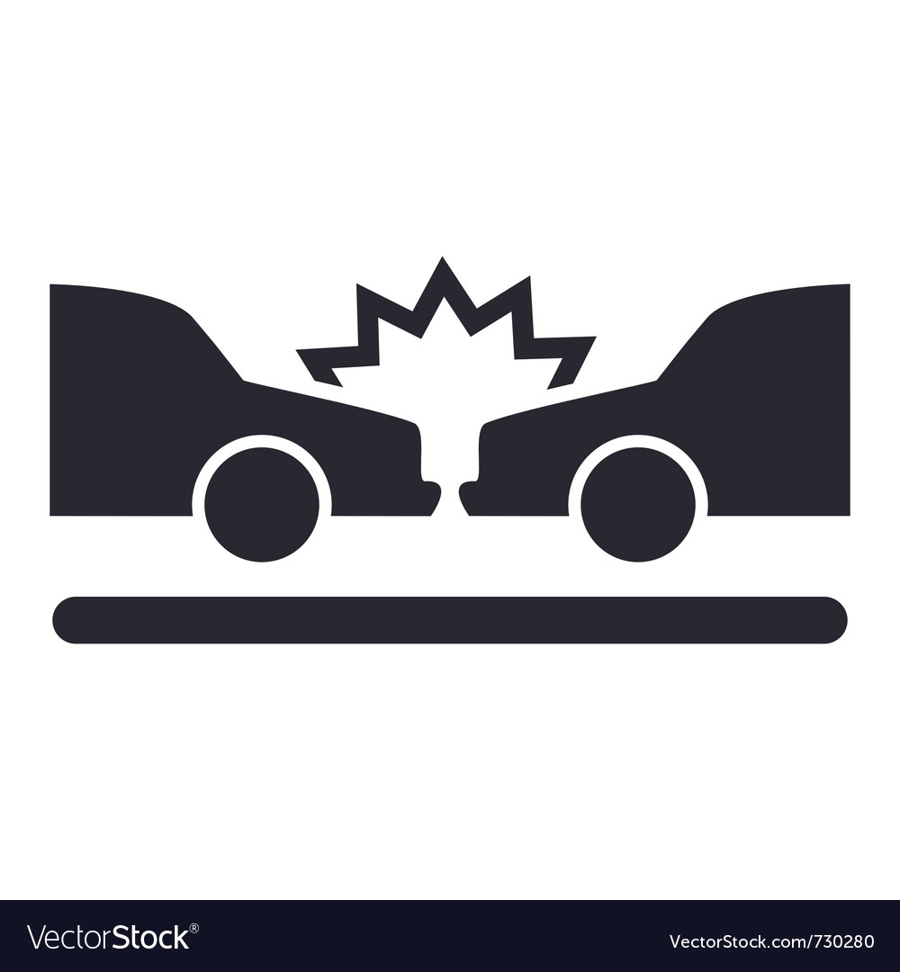 Premium Vector  Crashed cars icon