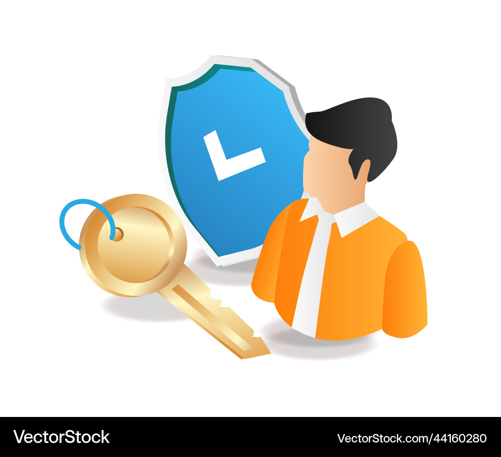 Personal data security Royalty Free Vector Image