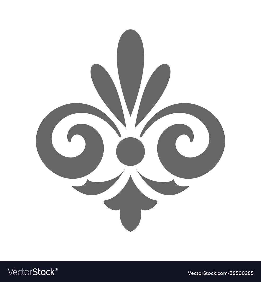 Decorative element template for decorating frames Vector Image