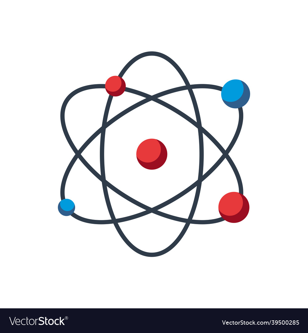 Science atom icon Royalty Free Vector Image - VectorStock