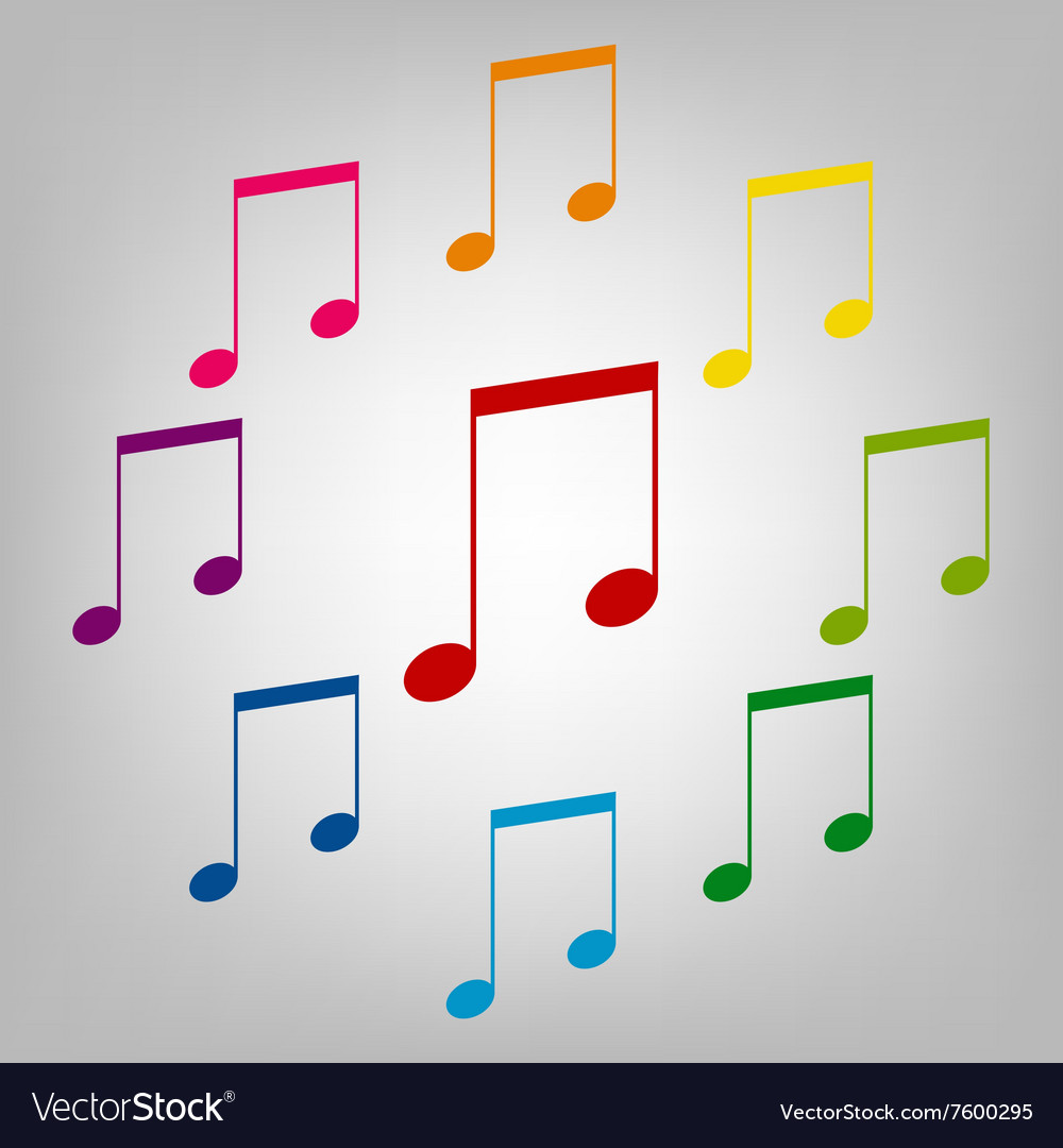 Icons colorful set Royalty Free Vector Image - VectorStock