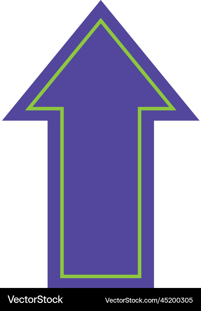 Arrow direction up Royalty Free Vector Image - VectorStock