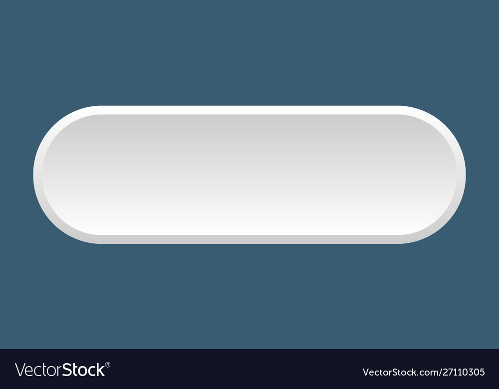 Blank button rounded white sign