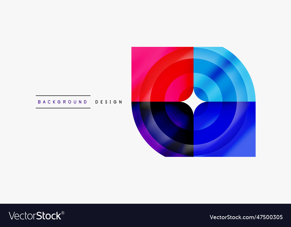 Circle abstract background wallpaper banner Vector Image