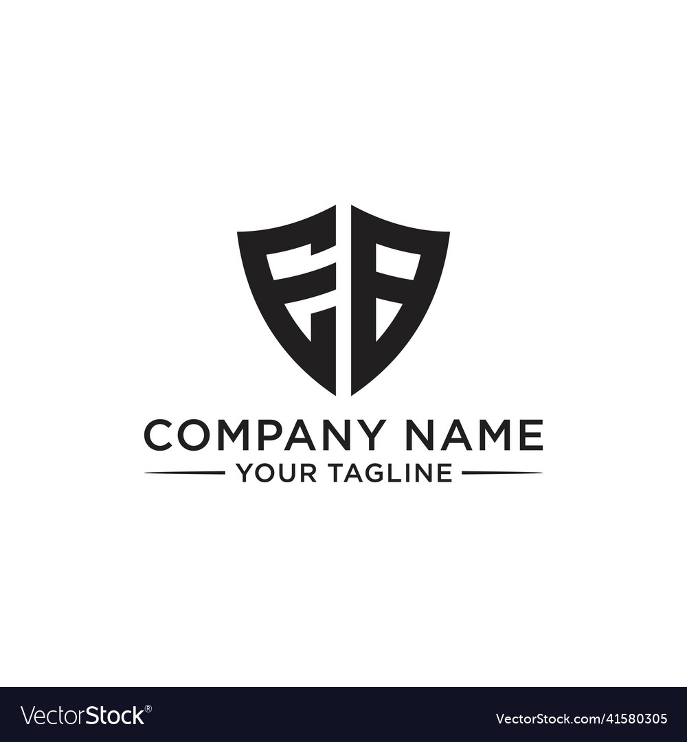 Eb or be initial letter logo design Royalty Free Vector