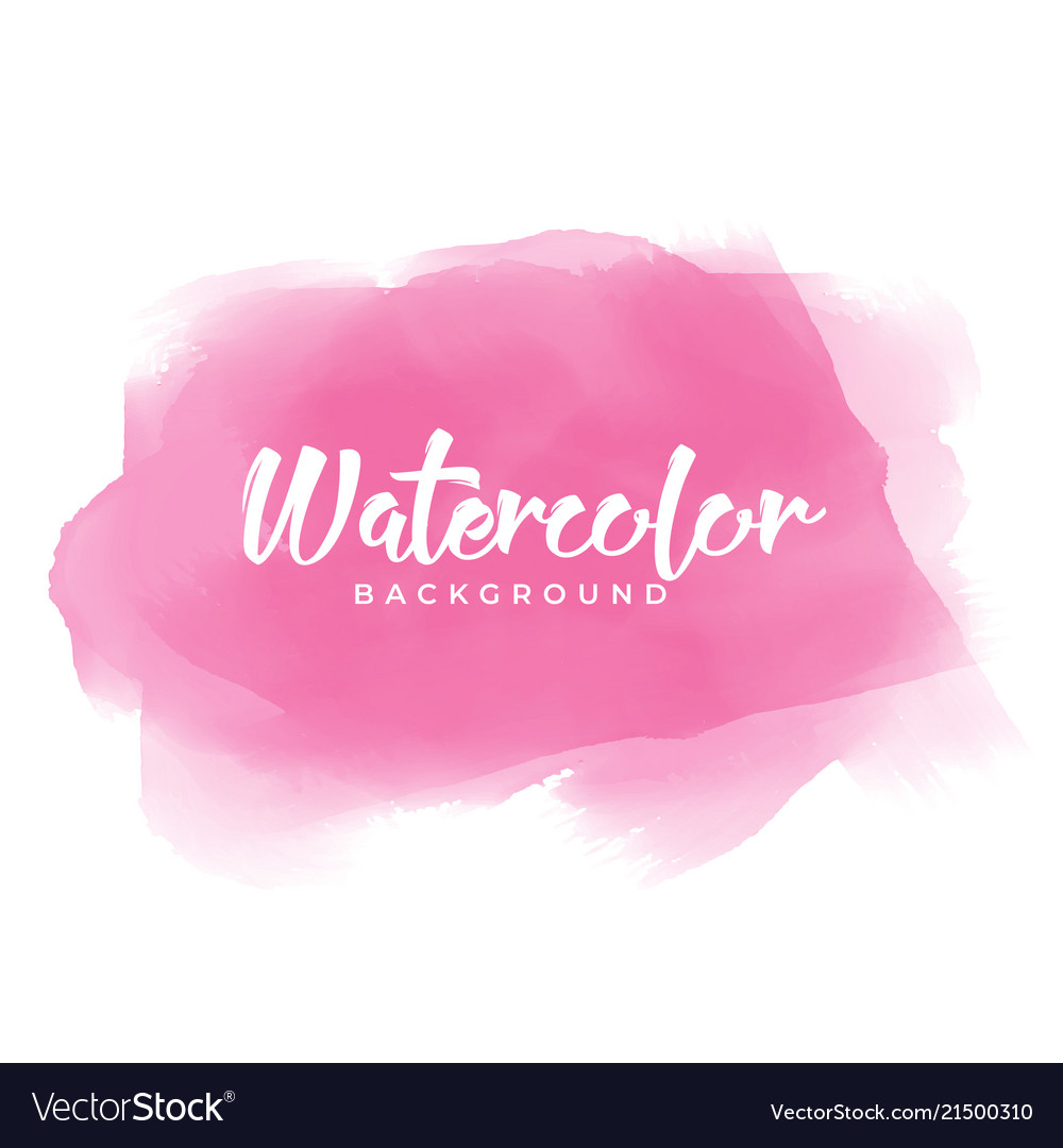 Hand drawn pink watercolor texture Royalty Free Vector Image