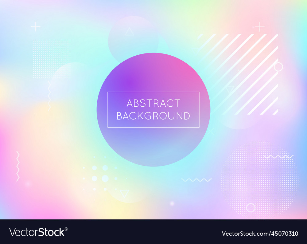 Liquid shape geometric texture holographic Vector Image