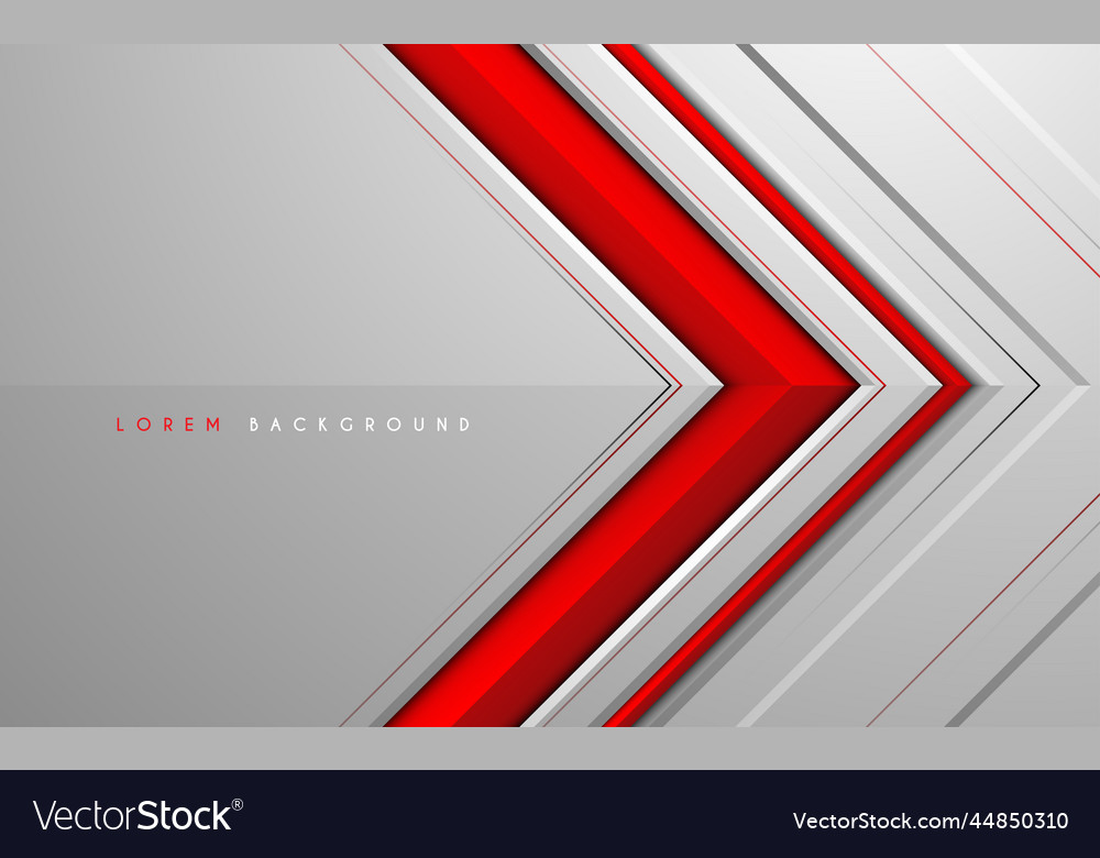 Red and white abstract geometric background Vector Image