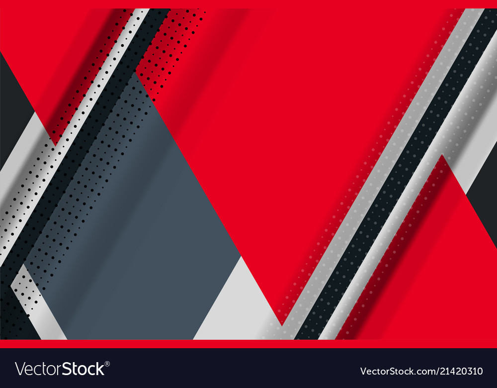 Red grey color stripes dot Royalty Free Vector Image