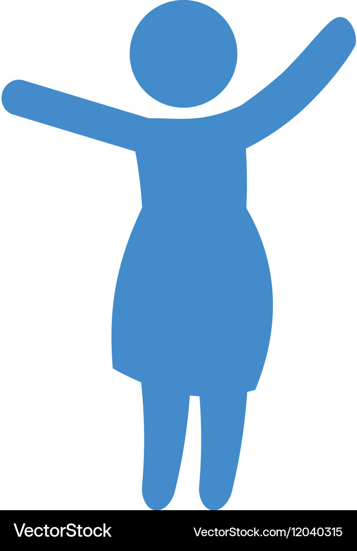 Abstract woman icon image Royalty Free Vector Image