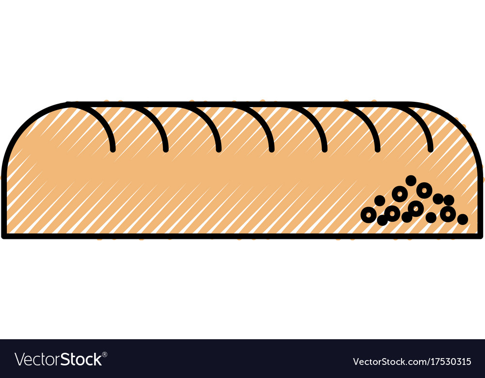 Bread leaf bakery pastry product fresh Royalty Free Vector