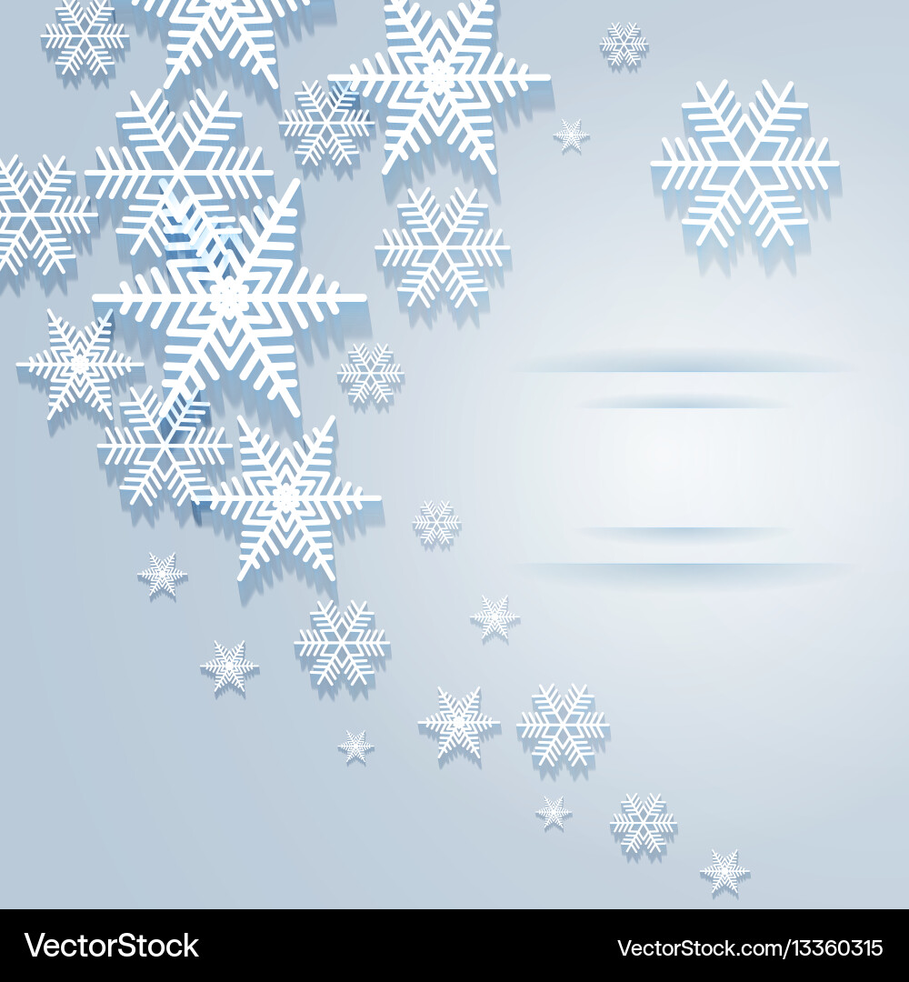 Snowflake background Royalty Free Vector Image
