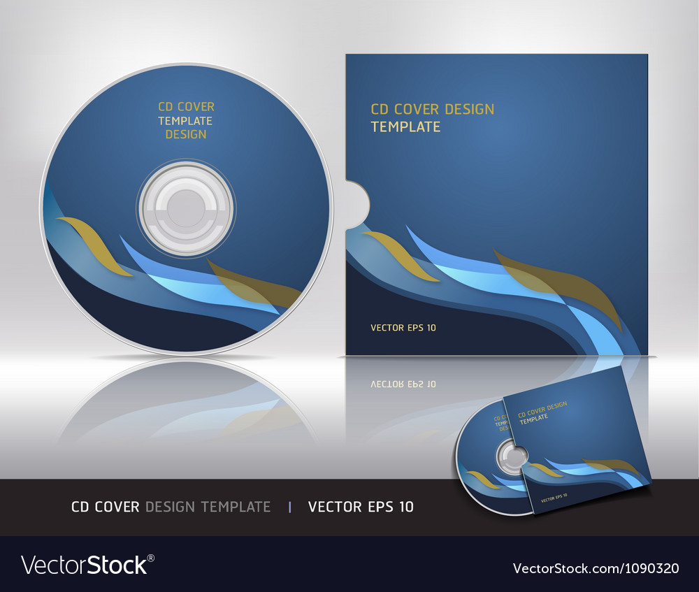 Cd Cover Design Template Royalty Free Vector Image