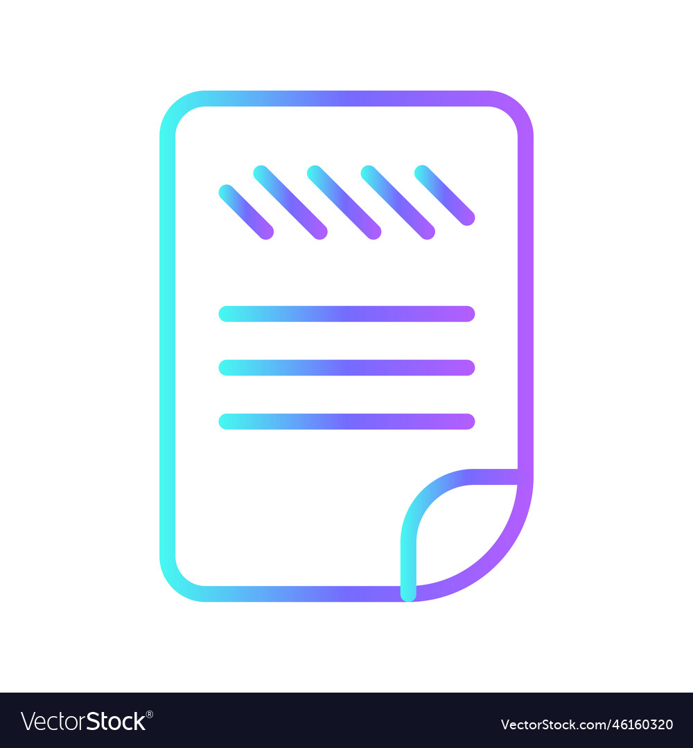 Comprehensive data icons with purple blue outline Vector Image