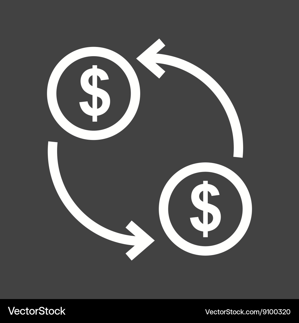Dollar exchange Royalty Free Vector Image - VectorStock