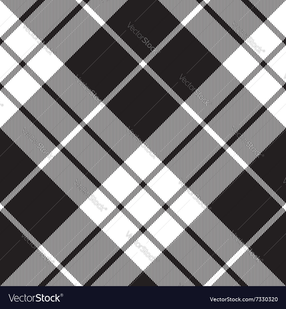 Macleod tartan plaid diagonal seamless pattern Vector Image