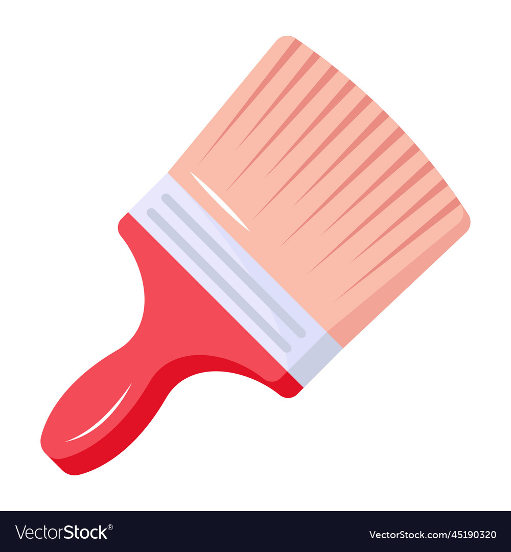 Premium flat icon design of paintbrush Royalty Free Vector