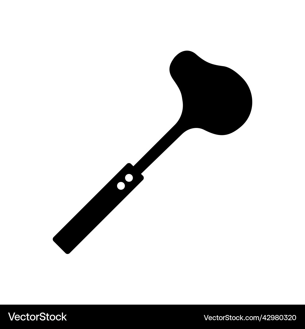Soup ladle glyph icon kitchen appliances Vector Image