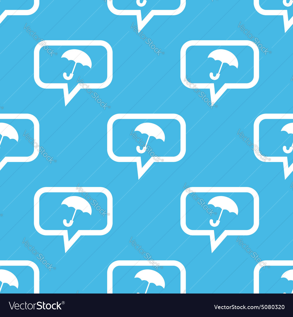 Umbrella message pattern Royalty Free Vector Image