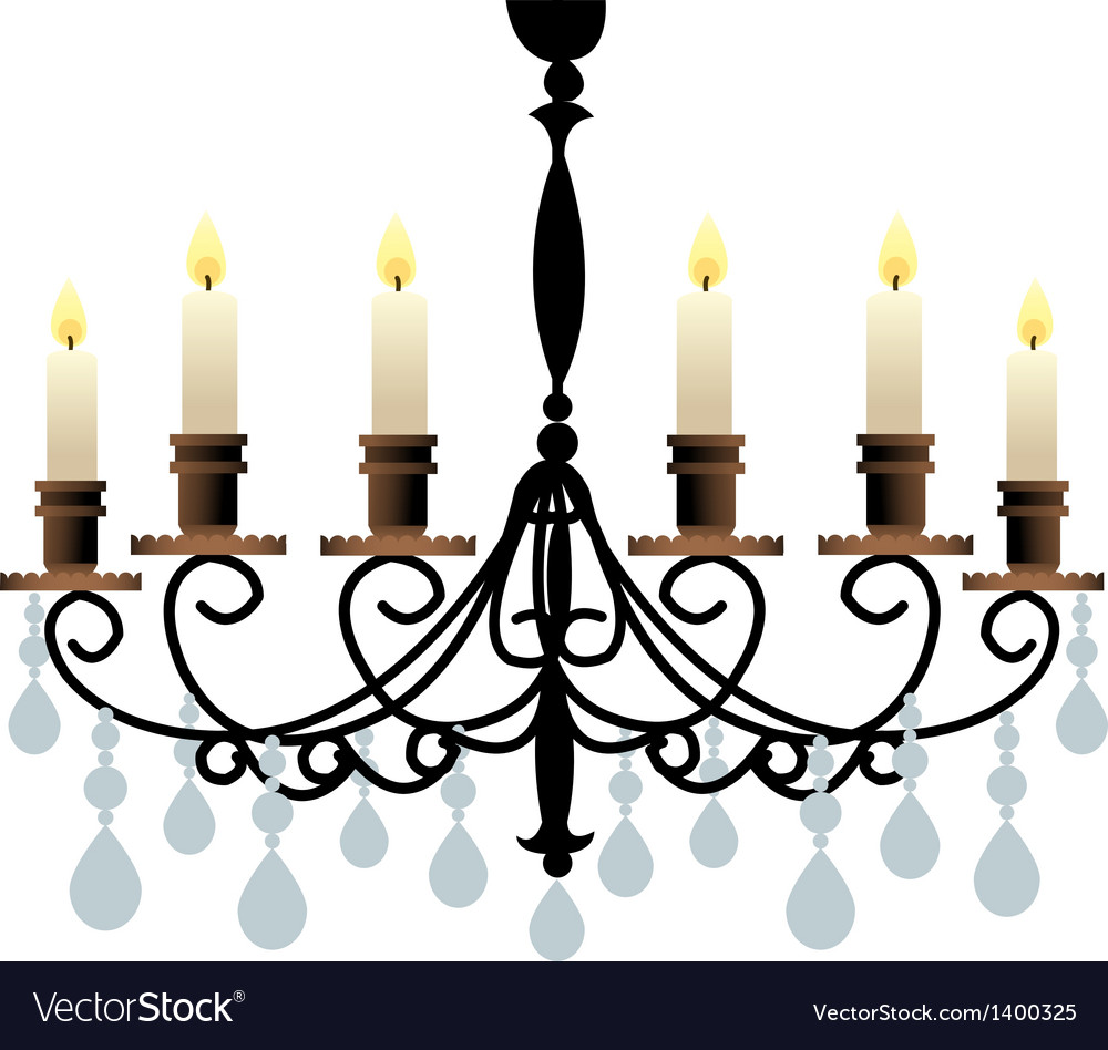 A view of chandelier Royalty Free Vector Image