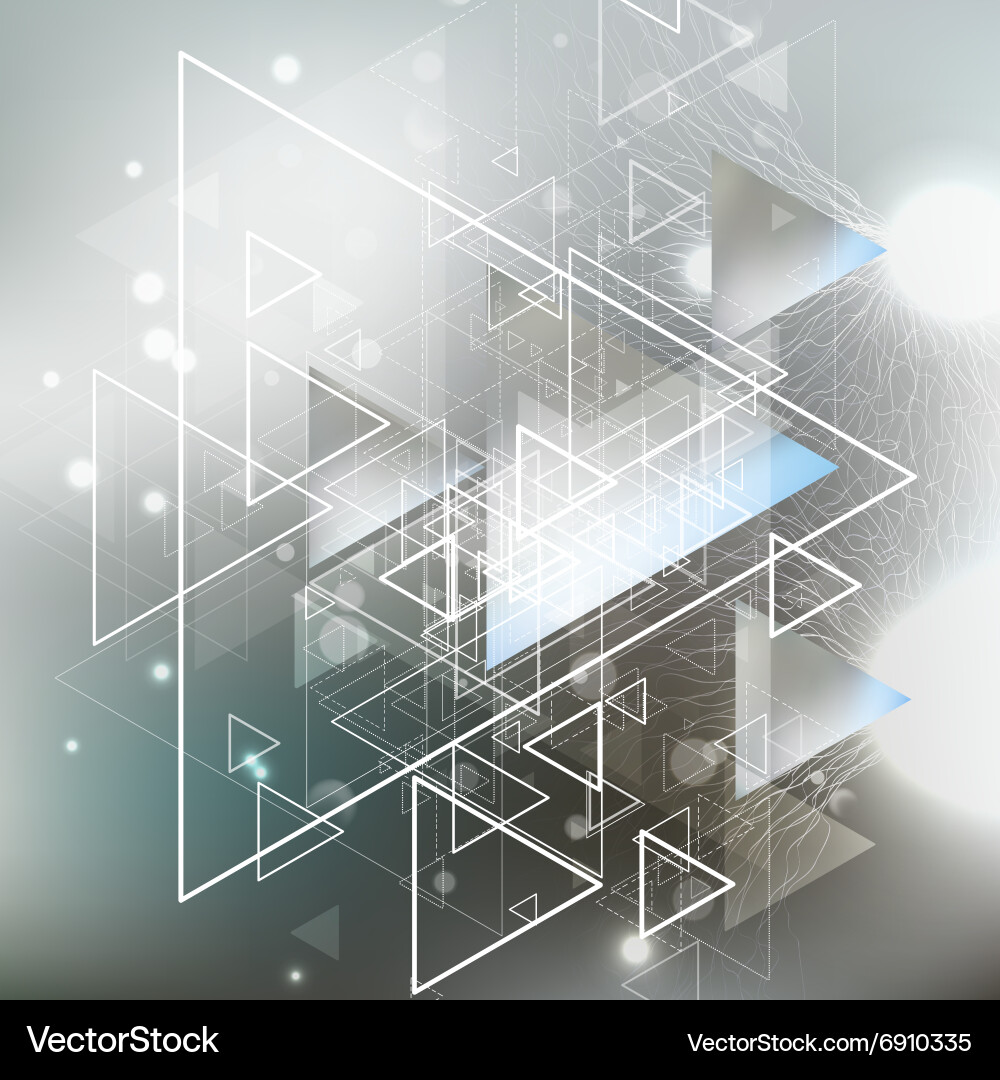 Abstract blurred background with triangles Vector Image