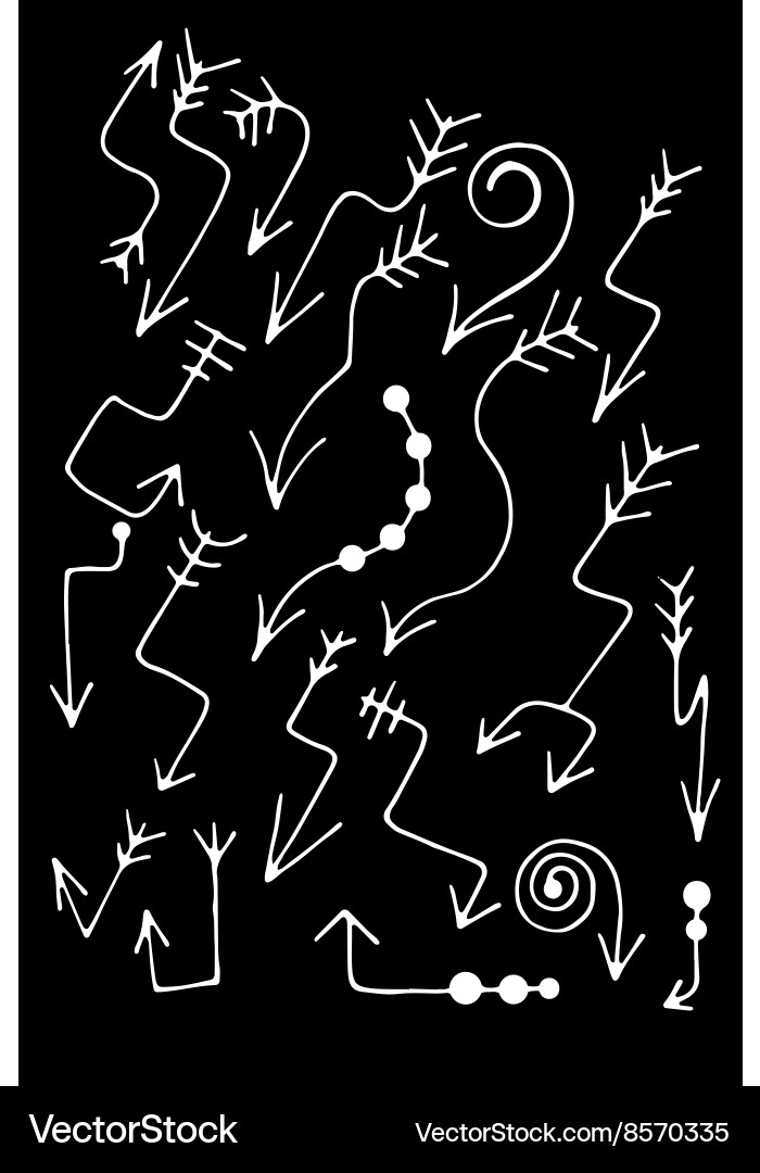 Arrow collection set Royalty Free Vector Image