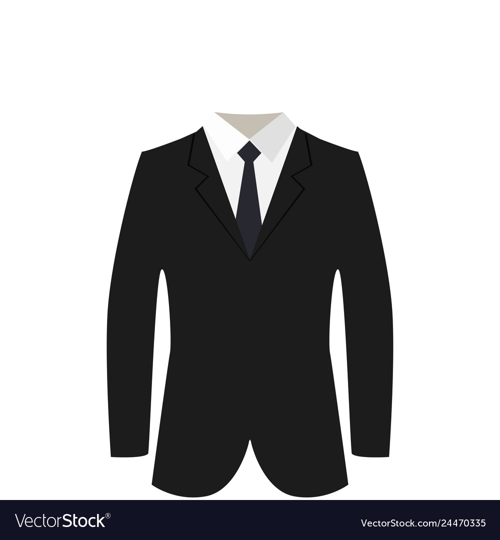 Premium Vector  Vector illustration businessman in black suit and necktie