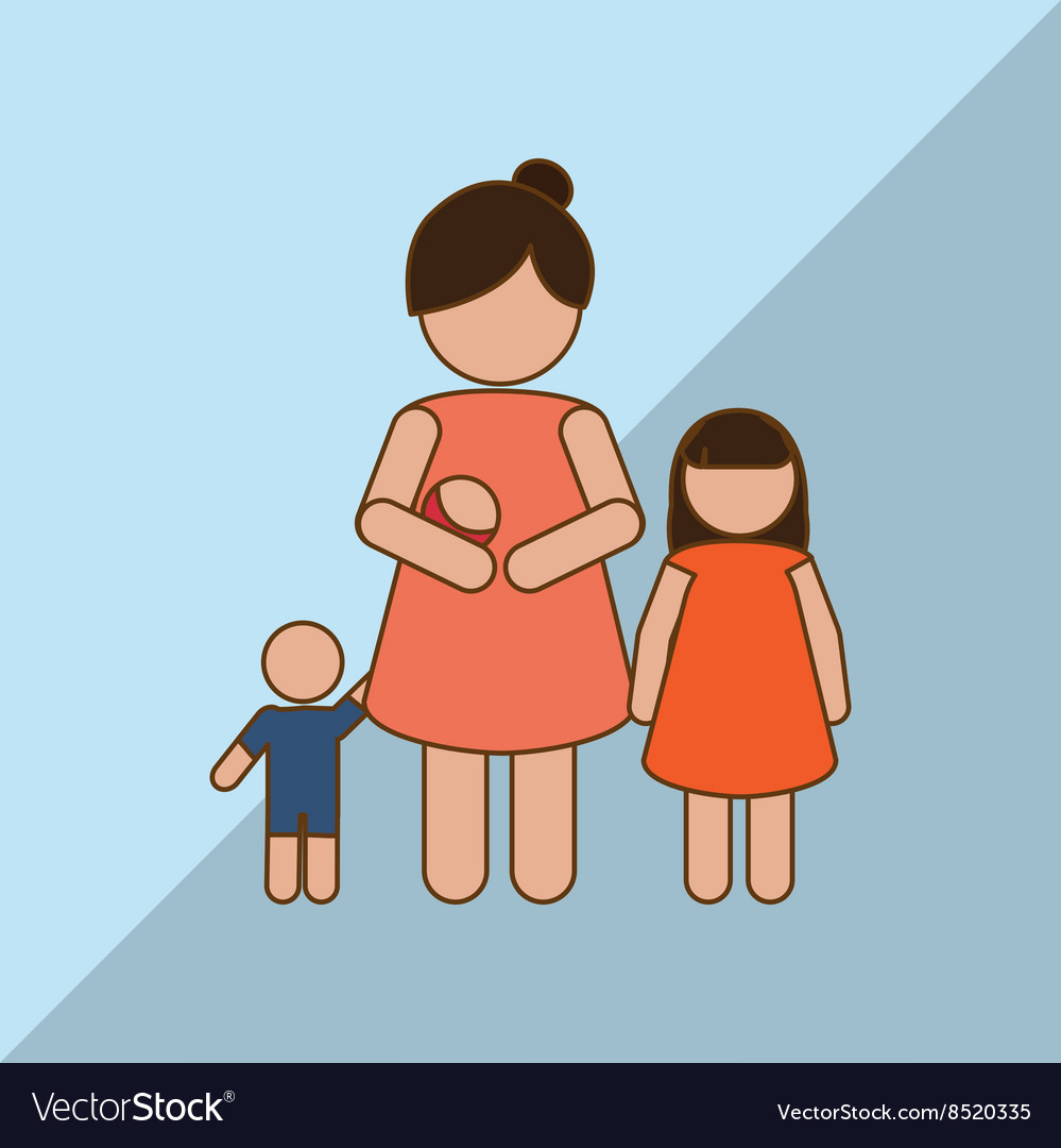 Family graphic design Royalty Free Vector Image