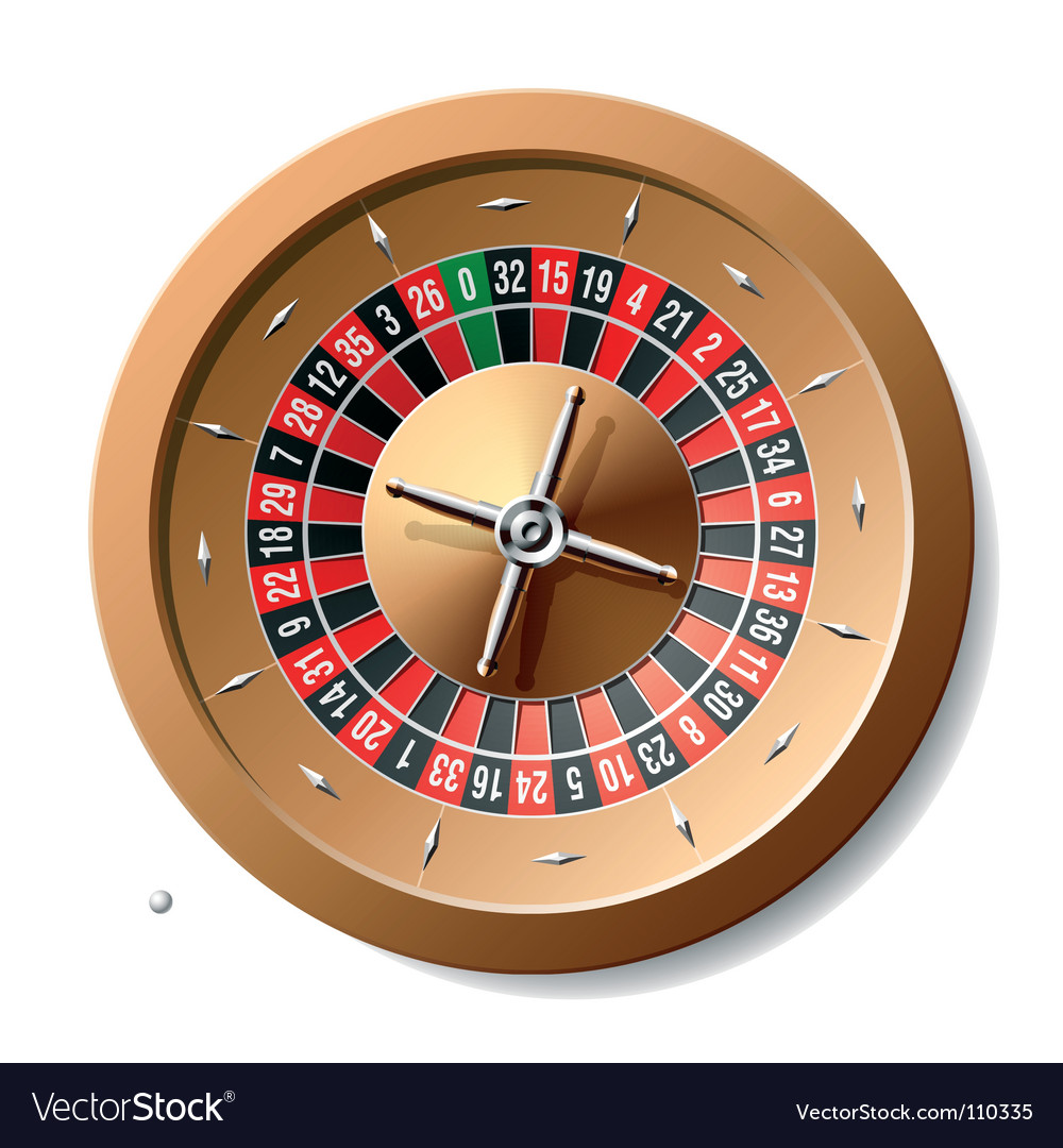 Roulette wheel Royalty Free Vector Image VectorStock