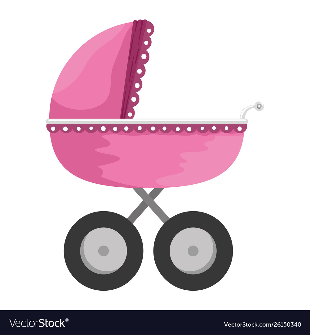 Baby cart isolated icon Royalty Free Vector Image